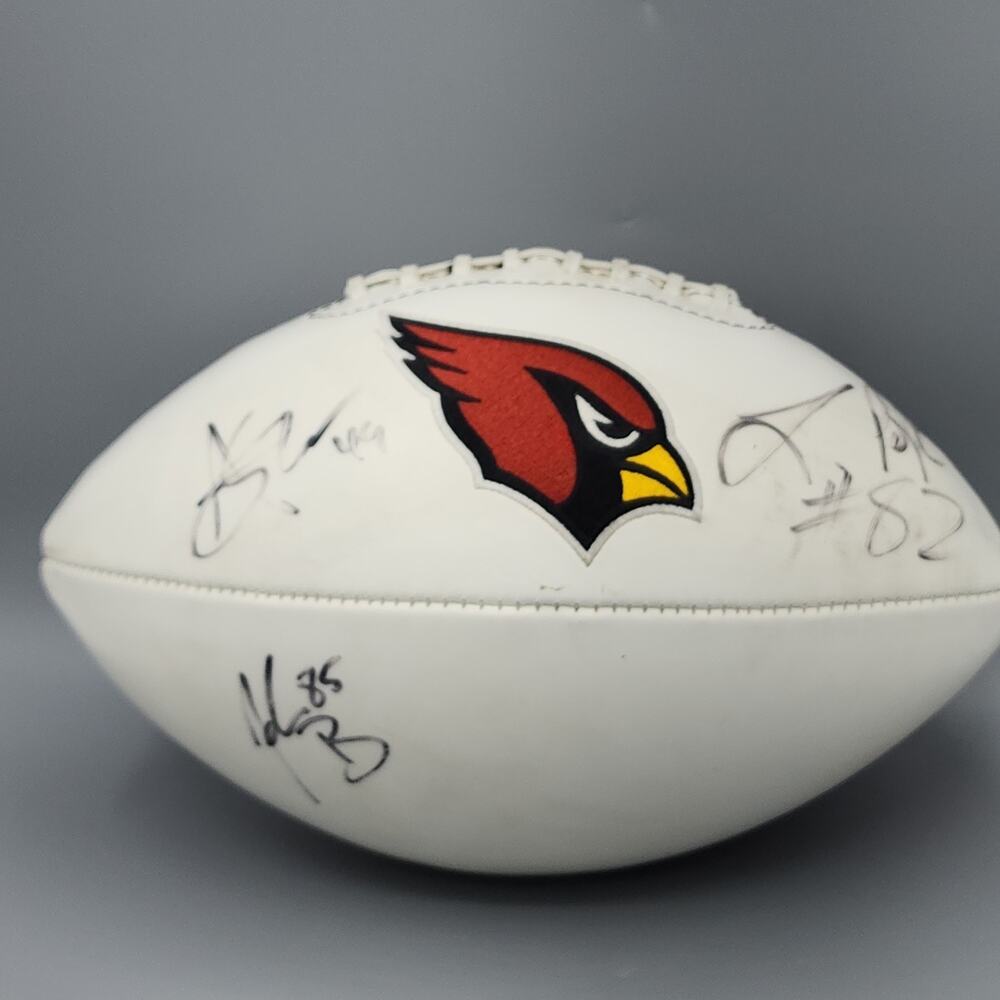 Arizona Cardinals Signed NFL Football Ball by Trey McBride, Mike Leach & 1 More